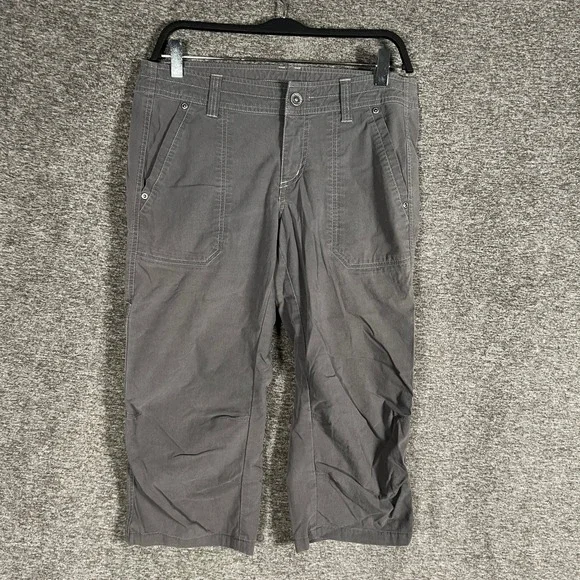 Kuhl Free Range Capri Women's Size 8 Gray Hiking Crops Pants Outdoor - Picture 1 of 9